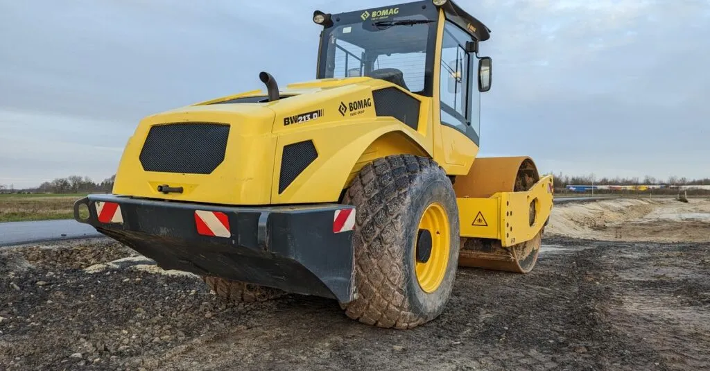 Roller compactor rental in Abu Dhabi for efficient soil and road compaction at construction sites Roller compactor rental in Abu Dhabi for efficient soil and road compaction at construction sites