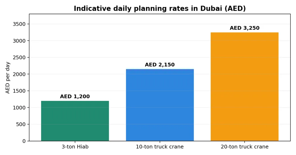 Indicative planning figures; final rates depend on the lift brief and site conditions.